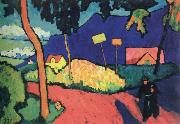 gabriele munter toward evening china oil painting artist